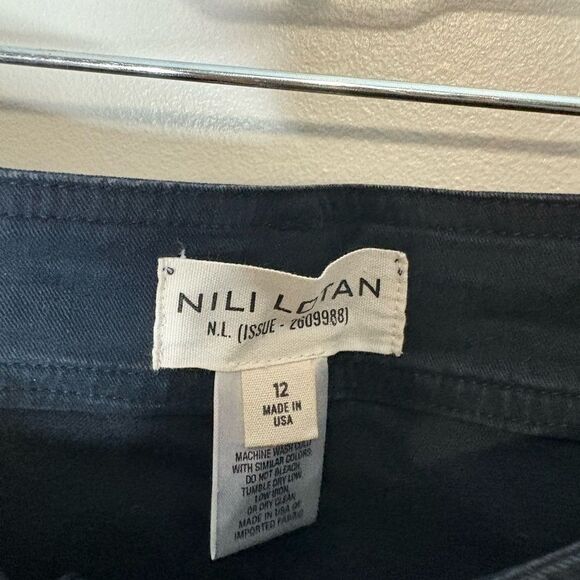 Nili Lotan Megan Midnight Soft Brushed Stretch Twill Pant - Picture 5 of 9